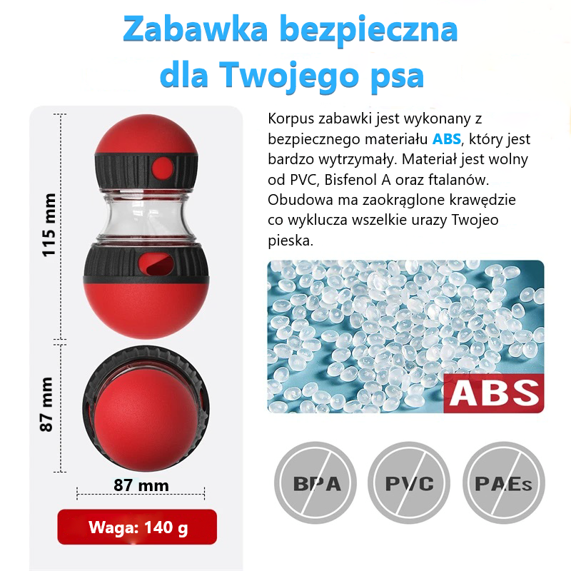 Zwrotny Grzybek - pomysłowa zabawka dla psa