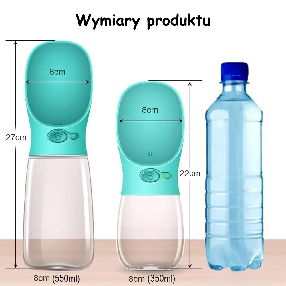 Butelka podróżna z dozownikiem do picia