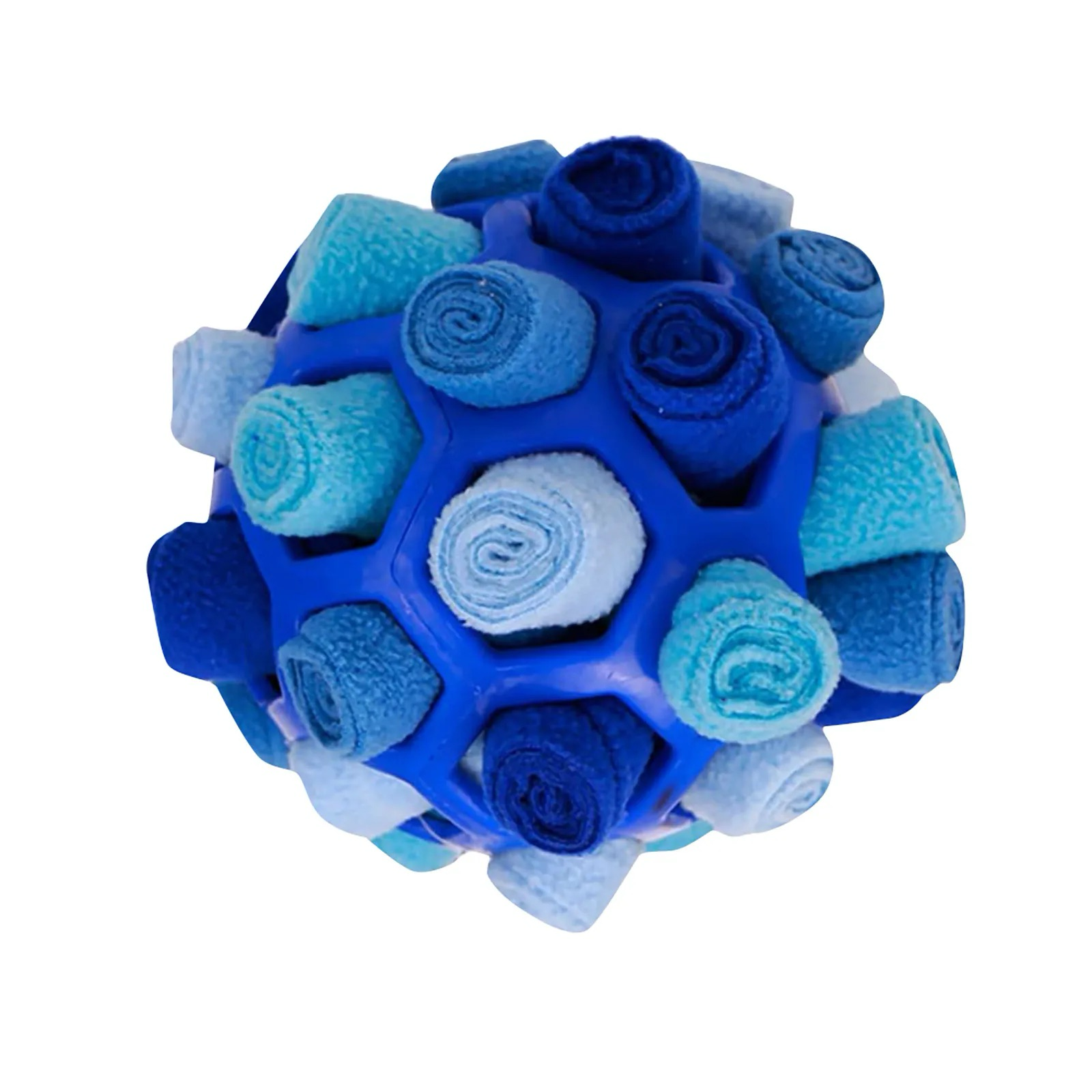 Szalone języczki Piłka węchowa dla psa Niebieska